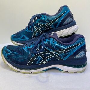 ASICS Gel Nimbus 19 Running Shoes Blue Teal Womens Size 8